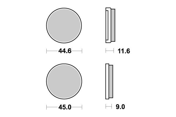 Sbs Jarrupalat Ceramic Taakse - Jarrupalat - 23-617LF - 1