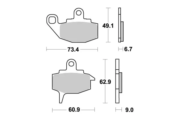 Sbs Jarrupalat Ceramic - Jarrupalat - 23-602HF - 1