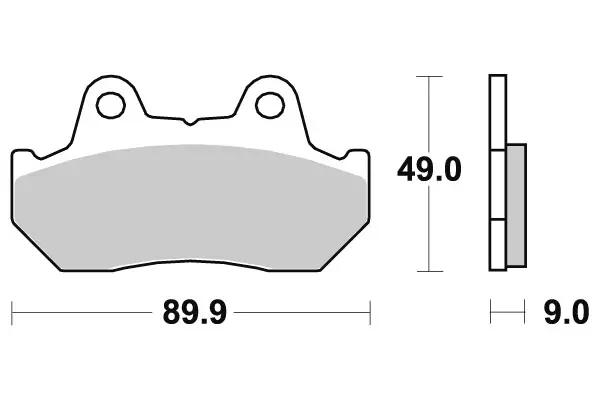 Sbs Jarrupalat Ceramic Taakse - Jarrupalat - 23-572LF - 1
