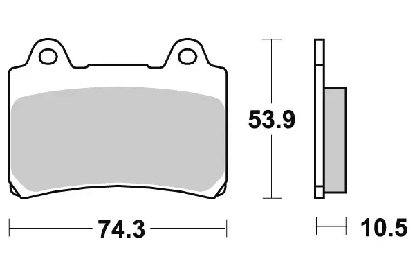 Sbs Jarrupalat Ceramic Taakse - Jarrupalat - 23-590LF - 1