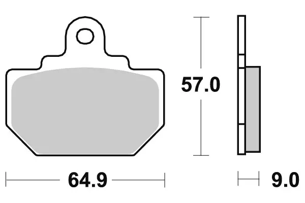 Sbs Jarrupalat Ceramic Taakse - Jarrupalat - 23-610LF - 1