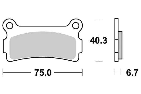 Sbs Jarrupalat Ceramic Taakse - Jarrupalat - 23-636LF - 2
