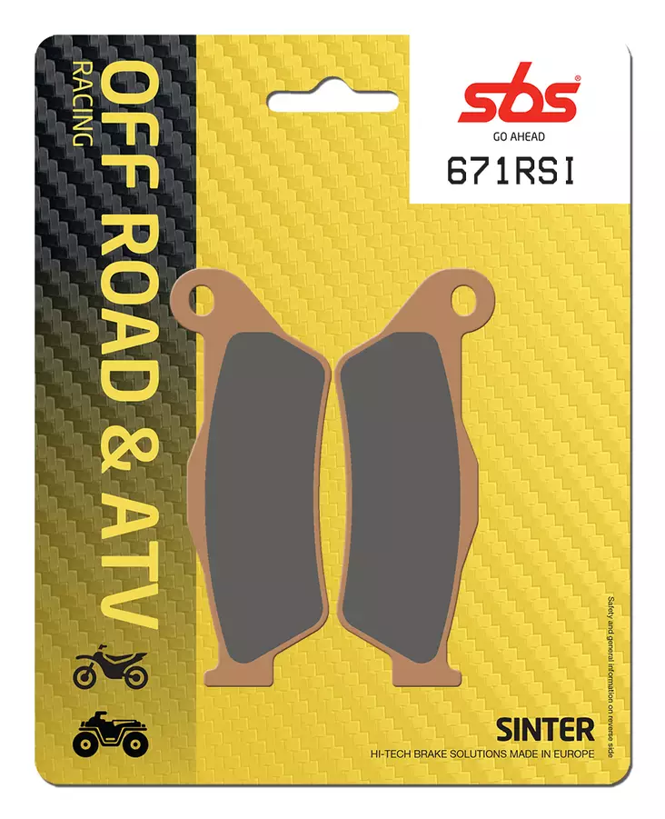 Sbs Jarrupalat Racing Sintered - Jarrupalat - 23-671RSI - 1