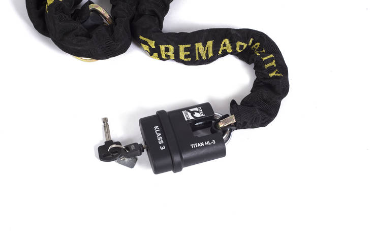 BEMA Lukkopaketti Titan ketju&lukko Ketjun pit. 2.50m - Lukot ja hälyttimet - 492-09725K - 1