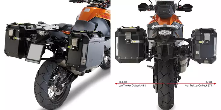 Givi putkisivutelineet Trekker Outback KTM 1190 Adventure/Adventure R (13) - Telineet - 322-PL7703CAM - 1