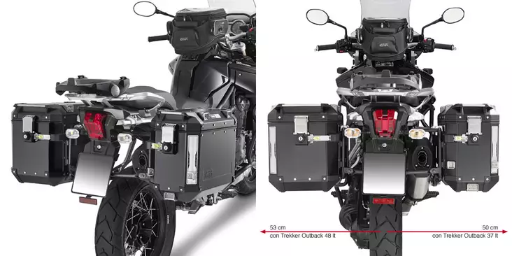 Givi putkisivutelineet Trekker Outback Tiger Explorer 1200 12- - Telineet - 322-PL6408CAM - 3