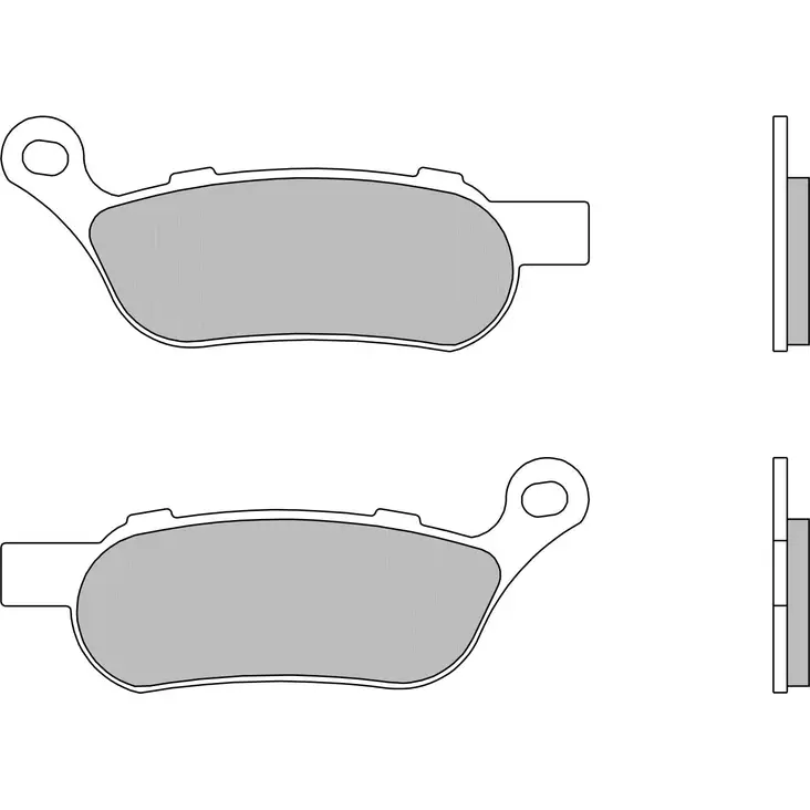 Brembo Jarrupalat Taakse Sintered Road - Jarrupalat - 231-HD07SP - 3