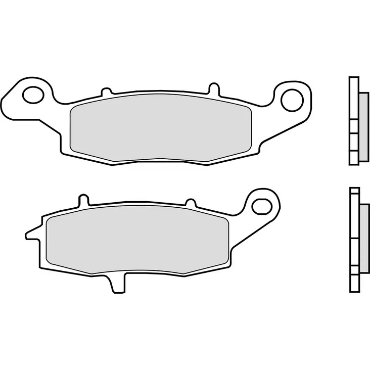 Brembo Jarrupalat Taakse Sintered Road - Jarrupalat - 231-KA18SP - 1