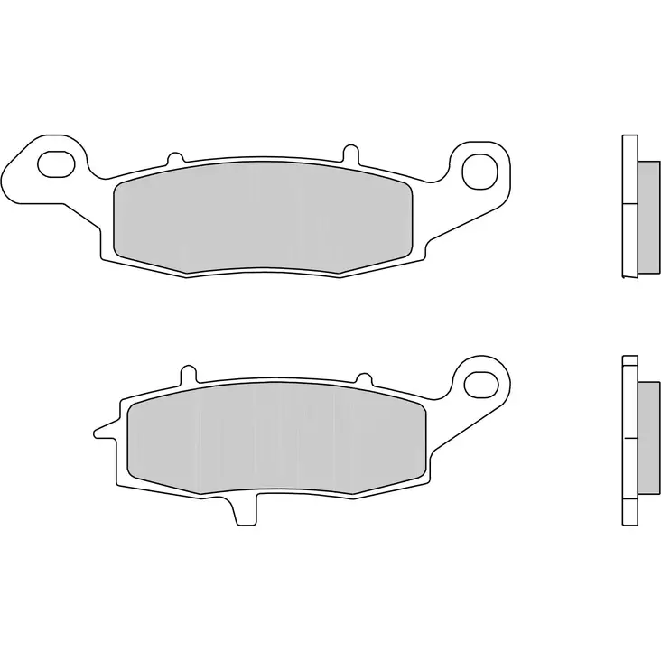 Brembo Jarrupalat Taakse Sintered Road - Jarrupalat - 231-SU16SP - 1