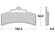 Sbs Jarrupalat Carbon Tech Taakse - Jarrupalat - 23-677RQ - 2