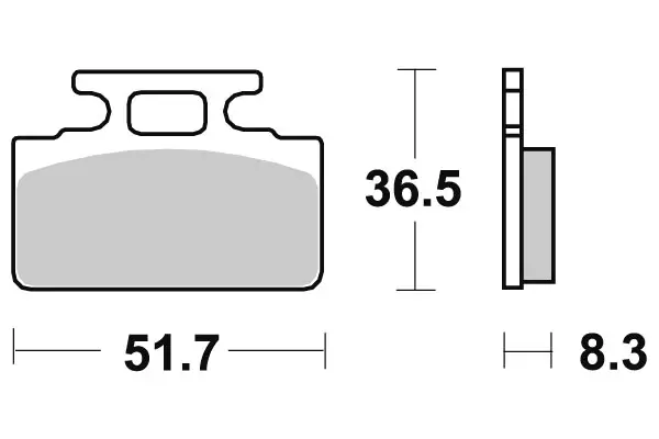 Sbs Jarrupalat Carbon Tech Taakse - Jarrupalat - 23-618RQ - 1