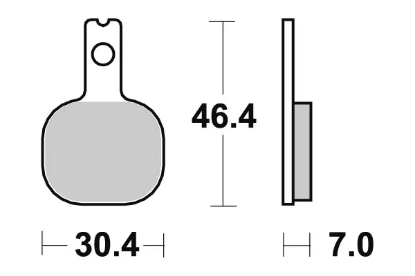 Sbs Jarrupalat Carbon Tech Taakse - Jarrupalat - 23-655RQ - 1