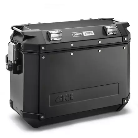Givi Trekker Outback Blackline 48ltr alumiininen laukku oikea puoli - Kovat laukut - 321-OBK48BR - 2