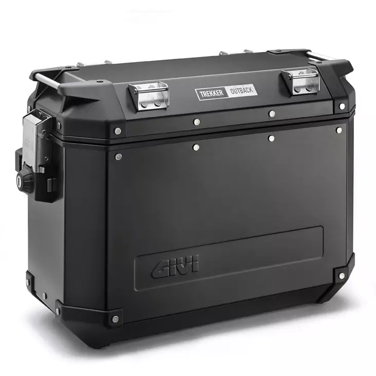 Givi Trekker Outback Blackline 48ltr alumiininen laukku oikea puoli - Kovat laukut - 321-OBK48BR - 2