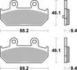 Sbs Jarrupalat Sintered Taakse (23-182MS) - Jarrupalat - 23-804LS - 1