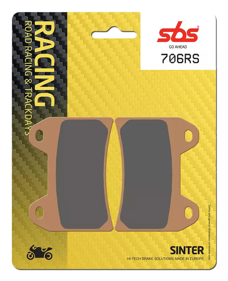 Sbs Jarrupalat Racing Sintered - Jarrupalat - 23-706RS - 1