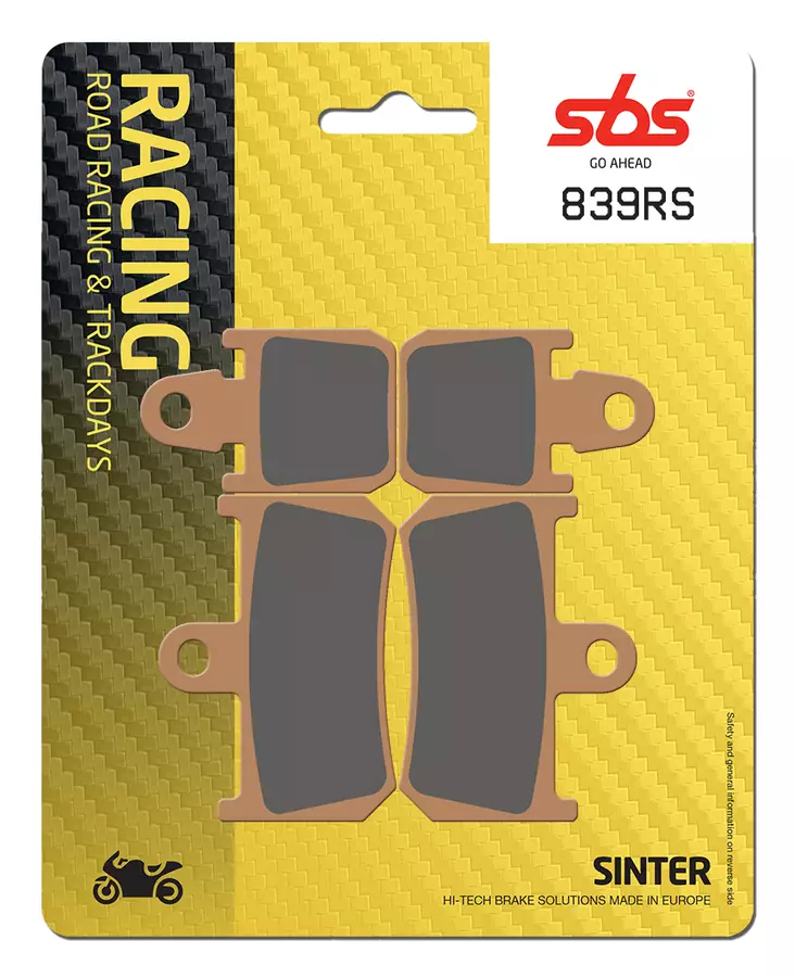 Sbs Jarrupalat Racing Sintered - Jarrupalat - 23-839RS - 1
