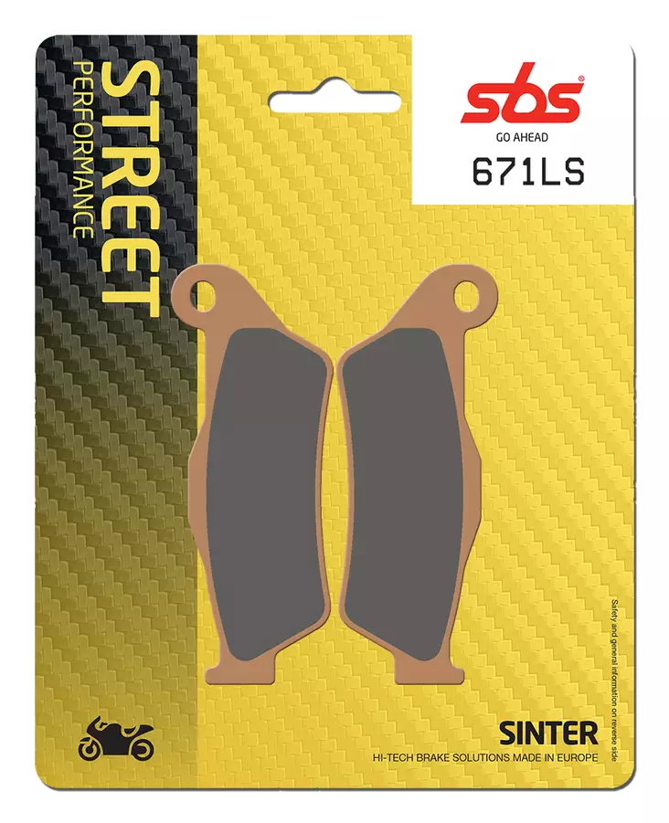 Sbs Jarrupalat Sintered Taakse - Jarrupalat - 23-671LS - 1