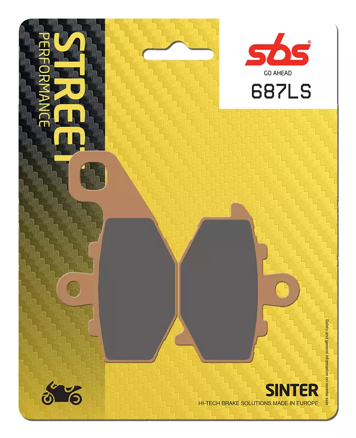 Sbs Jarrupalat Sintered Taakse - Jarrupalat - 23-687LS - 1