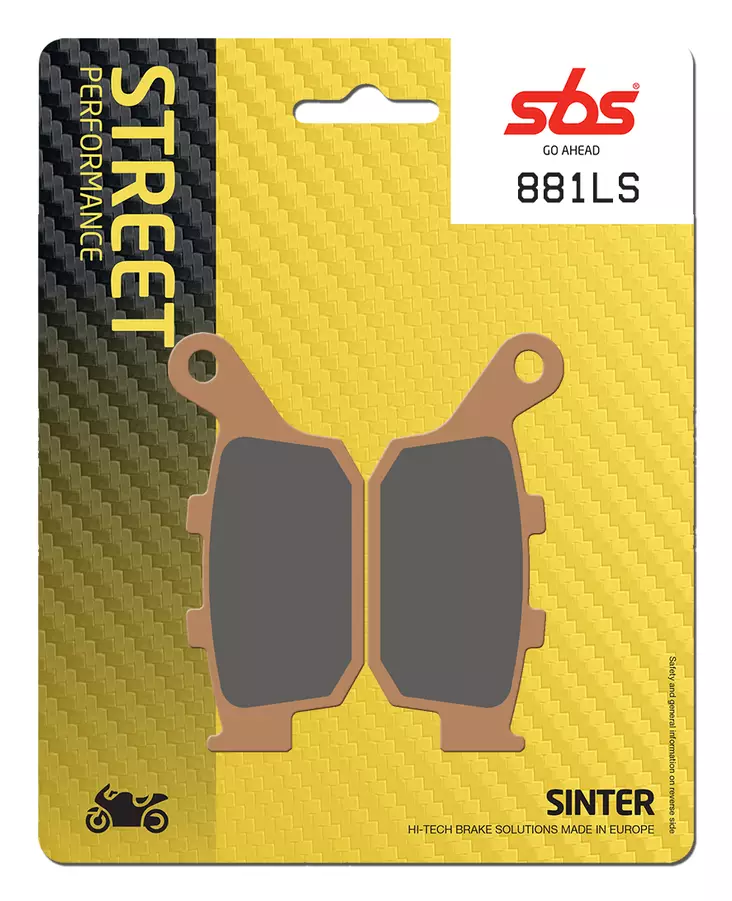 Sbs Jarrupalat Sintered Taakse - Jarrupalat - 23-881LS - 1