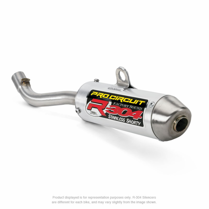 Pro Circuit Racing R-304 Shorty Silencer - Pakoputket 2-T - SS06250-RE-EU - 1
